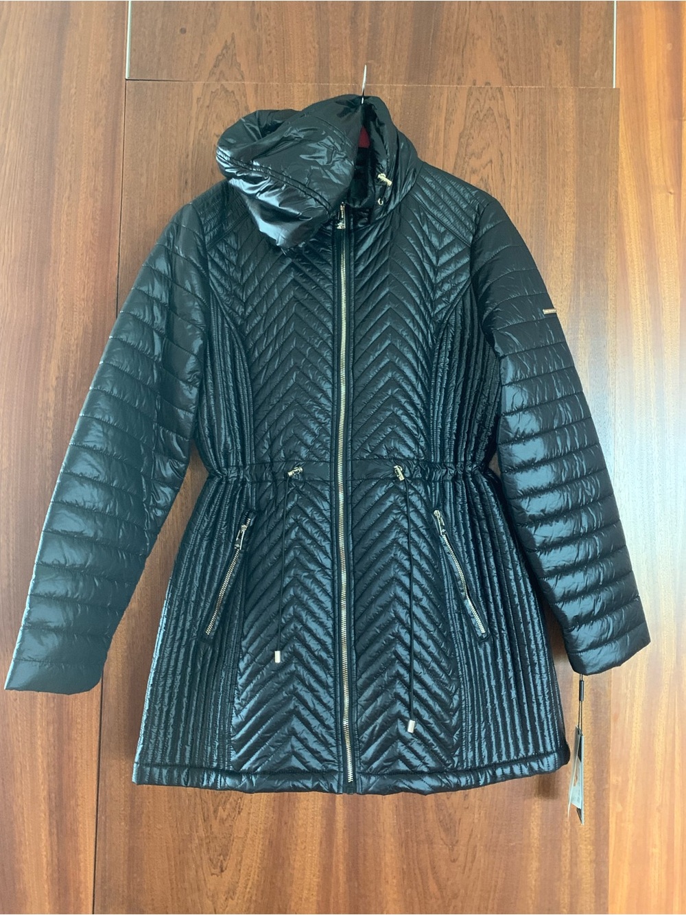 Karl Lagerfeld Women's Black Puffer Coat